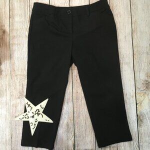Dalia Black Capri Dress Pants size 10 - P-03